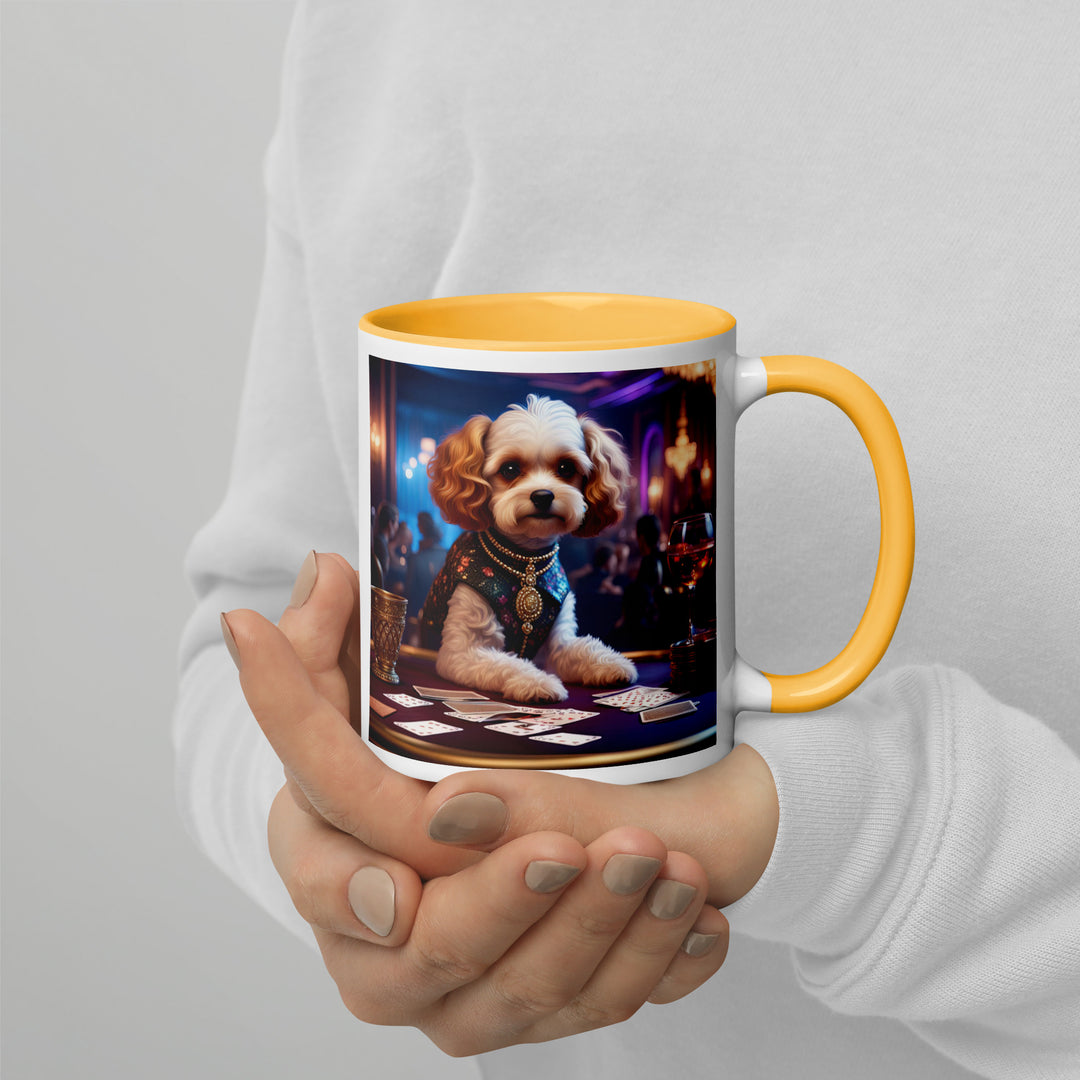 Cavapoo General- Mug with Color Inside v29