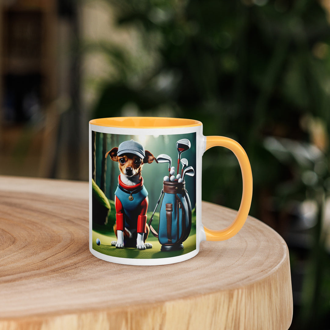 Chiweenie Golfer- Mug with Color Inside