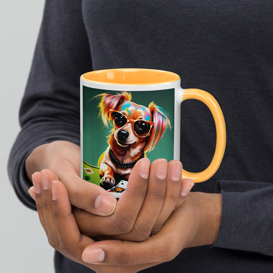 Chiweenie General- Mug with Color Inside v7