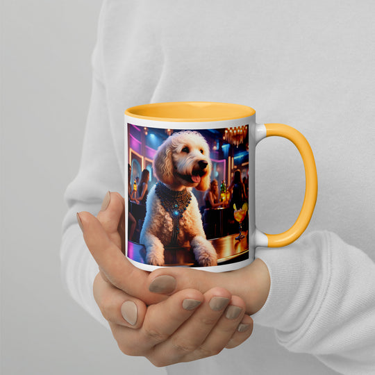 Goldendoodle- Mug with Color Inside v9