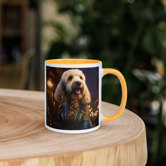 Goldendoodle- Mug with Color Inside v10