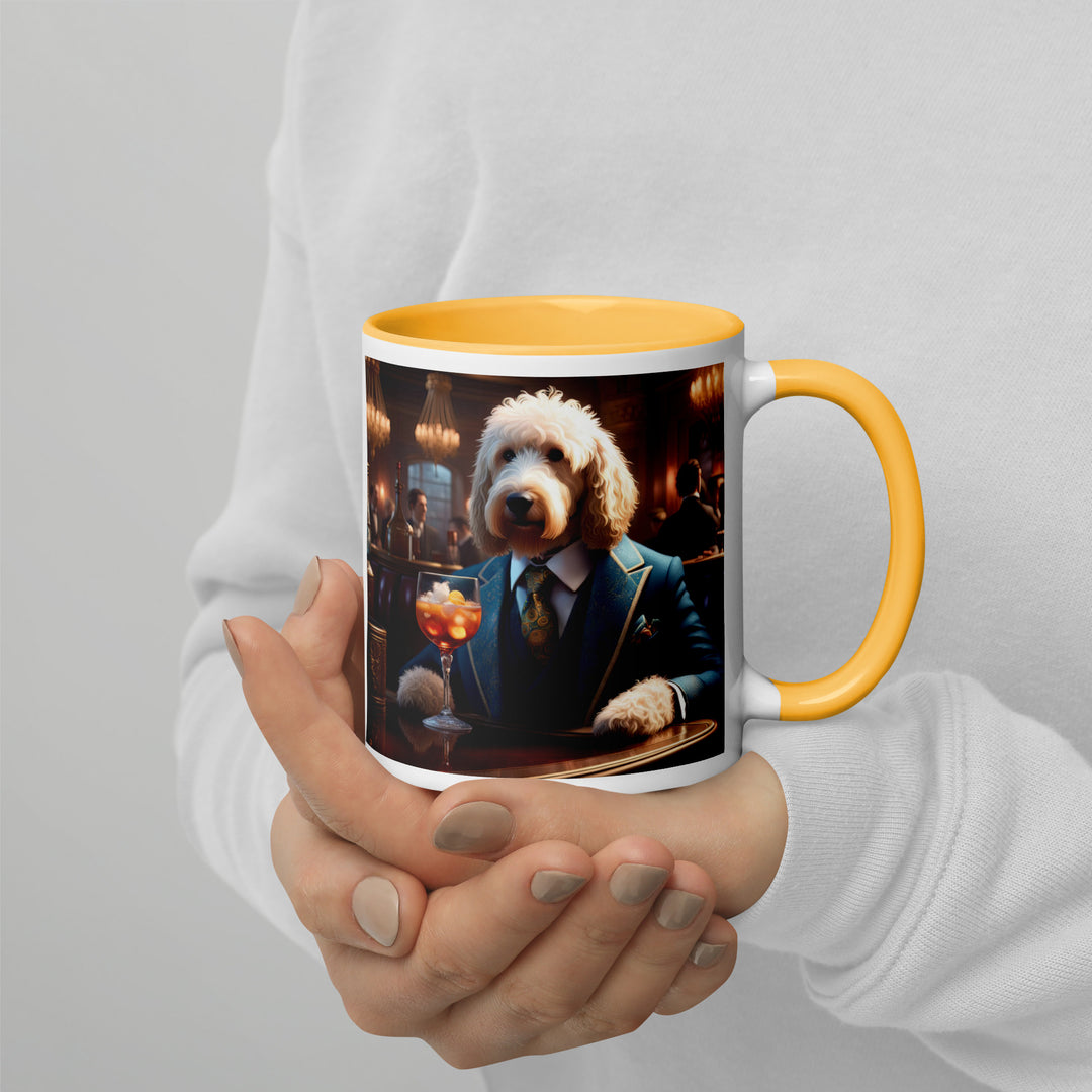 Goldendoodle- Mug with Color Inside v11