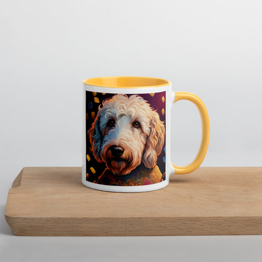 Goldendoodle- Mug with Color Inside v12