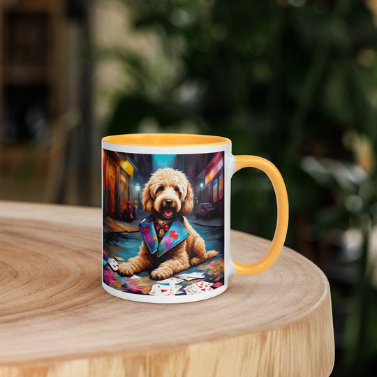 Goldendoodle- Mug with Color Inside v19