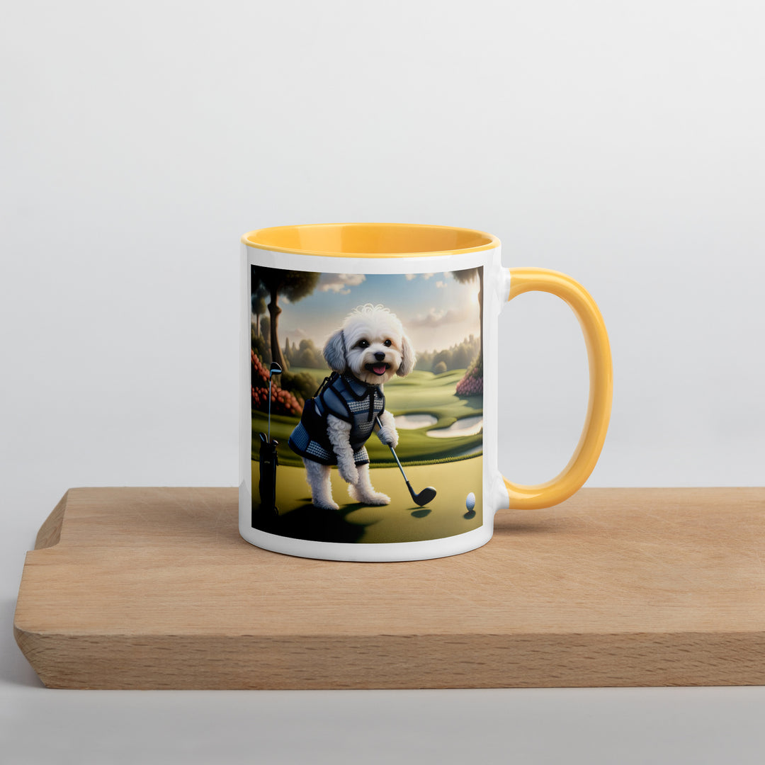 Maltipoo Golfer- Mug with Color Inside