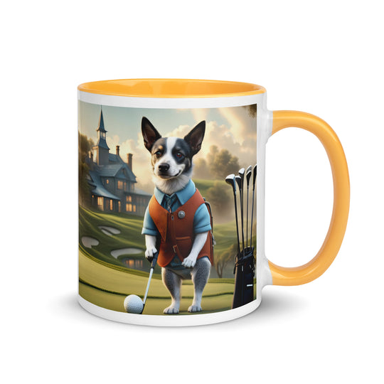 Texas Heeler Golfer- Mug with Color Inside