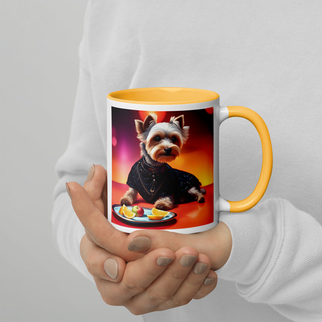 Yorkipoo General- Mug with Color Inside v4