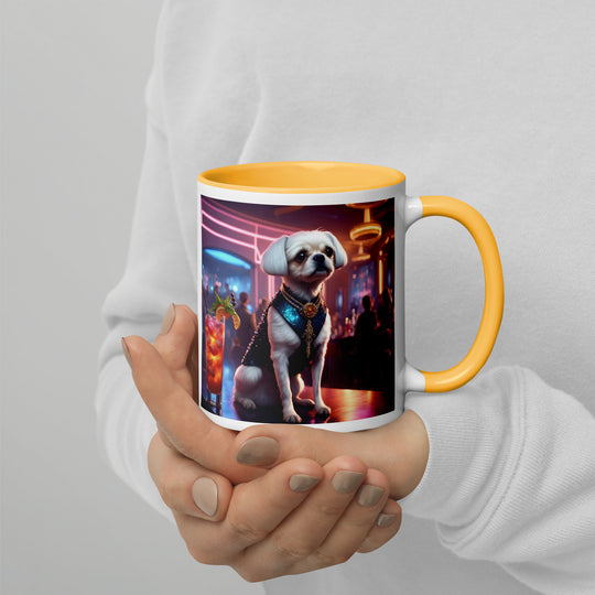 Pugapoo General- Mug with Color Inside v7