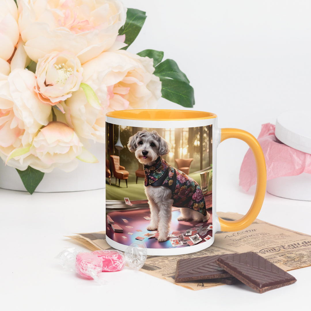 Schnoodle Golfer- Mug with Color Inside v8