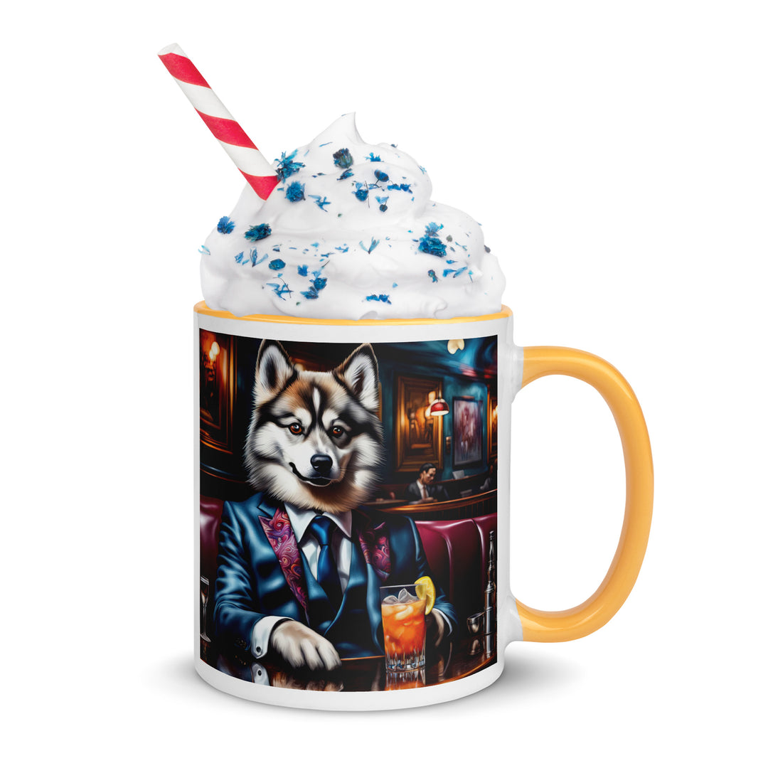 Pomsky General- Mug with Color Inside v11