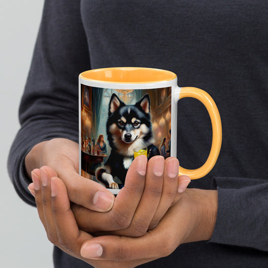 Pomsky General- Mug with Color Inside v14