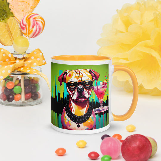 Puggle General- Mug with Color Inside v4