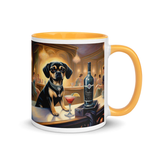 Puggle General- Mug with Color Inside v5