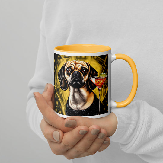 Puggle General- Mug with Color Inside v11