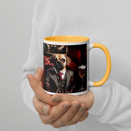 Puggle General- Mug with Color Inside v12