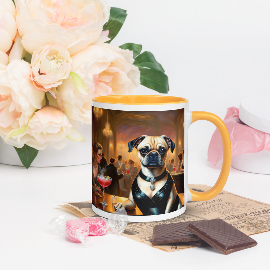 Puggle General- Mug with Color Inside v19