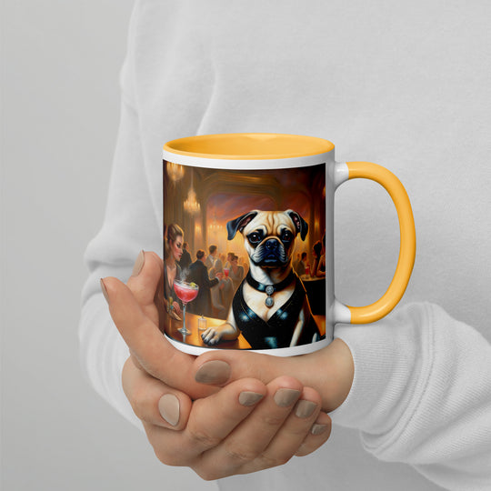 Puggle General- Mug with Color Inside v19