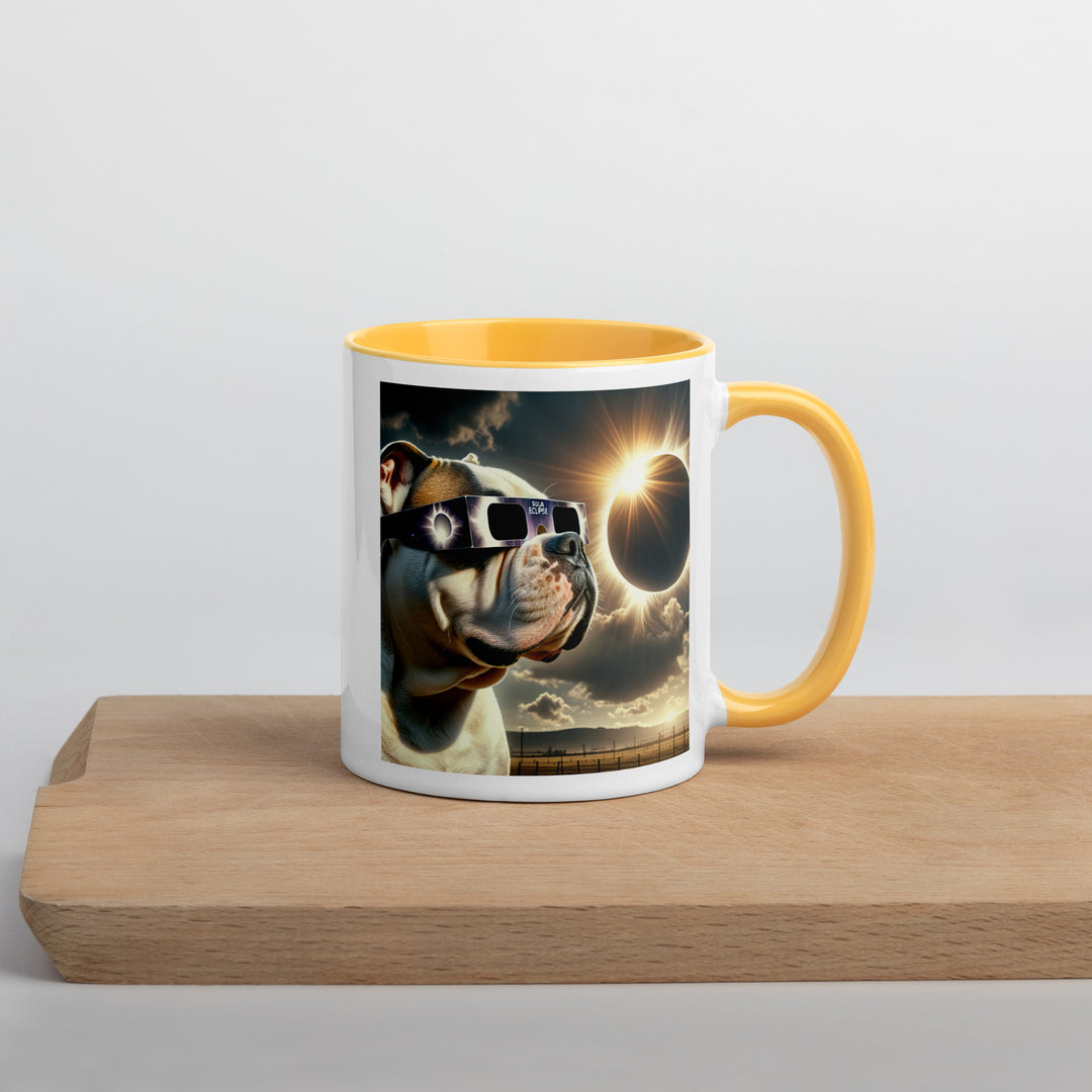 American Bulldog Eclipse- Mug with Color Inside