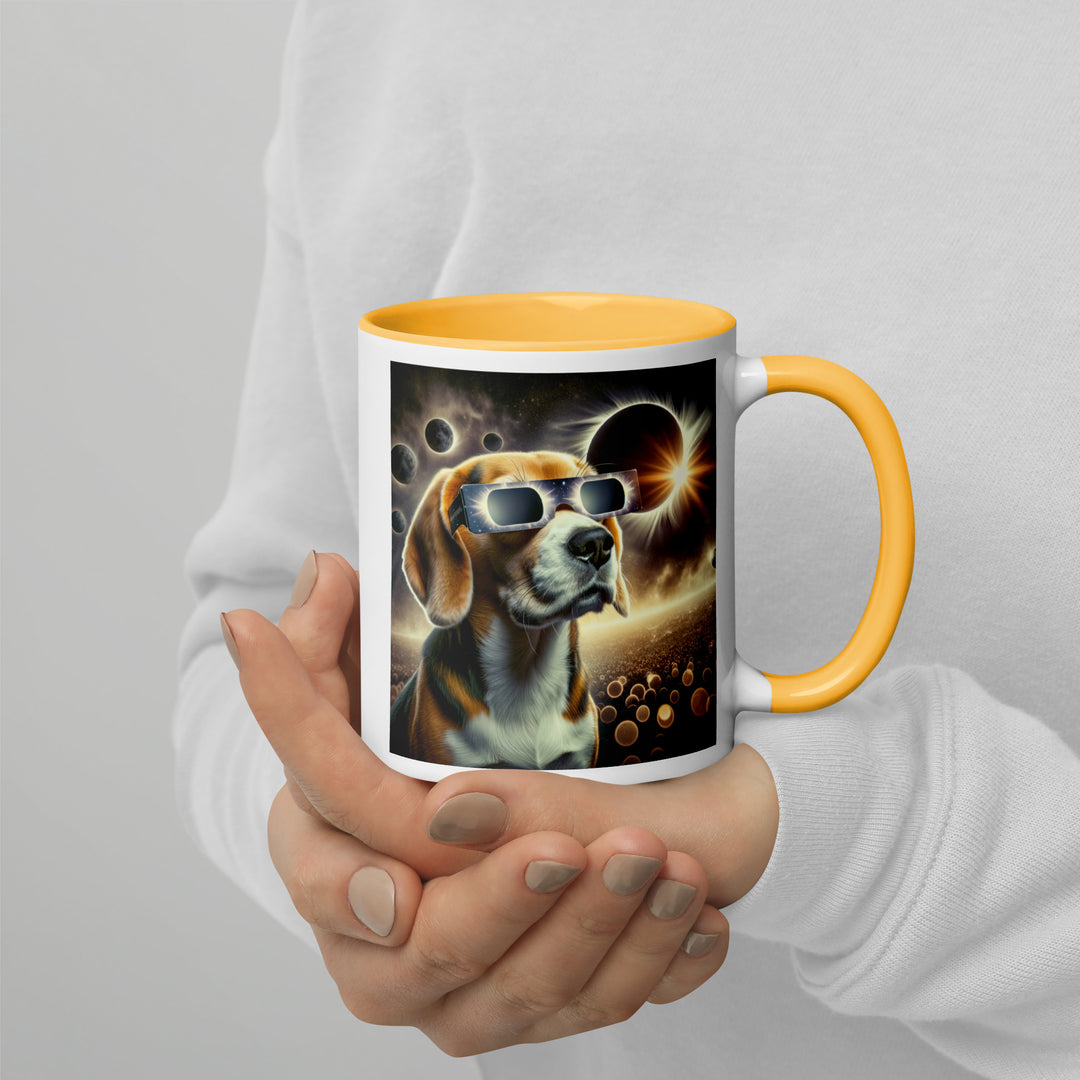 Beagle Eclipse- Mug with Color Inside v2