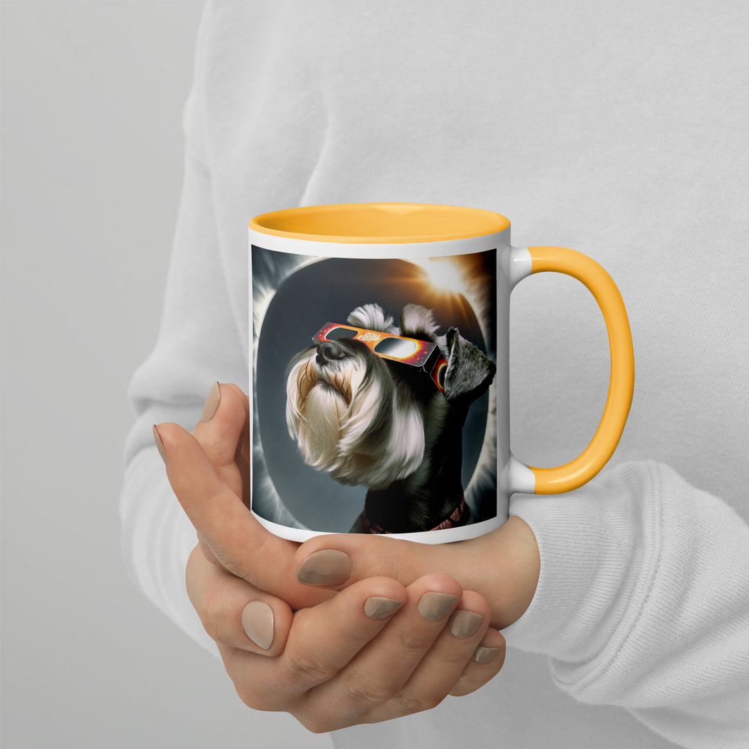 Miniature Schnauzer Eclipse- Mug with Color Inside v2