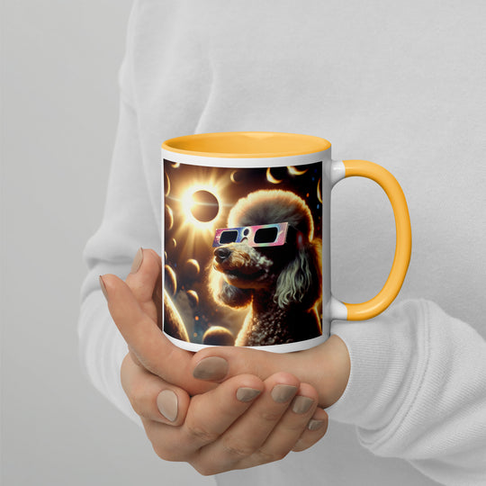 Poodle Eclipse- Mug with Color Inside v2