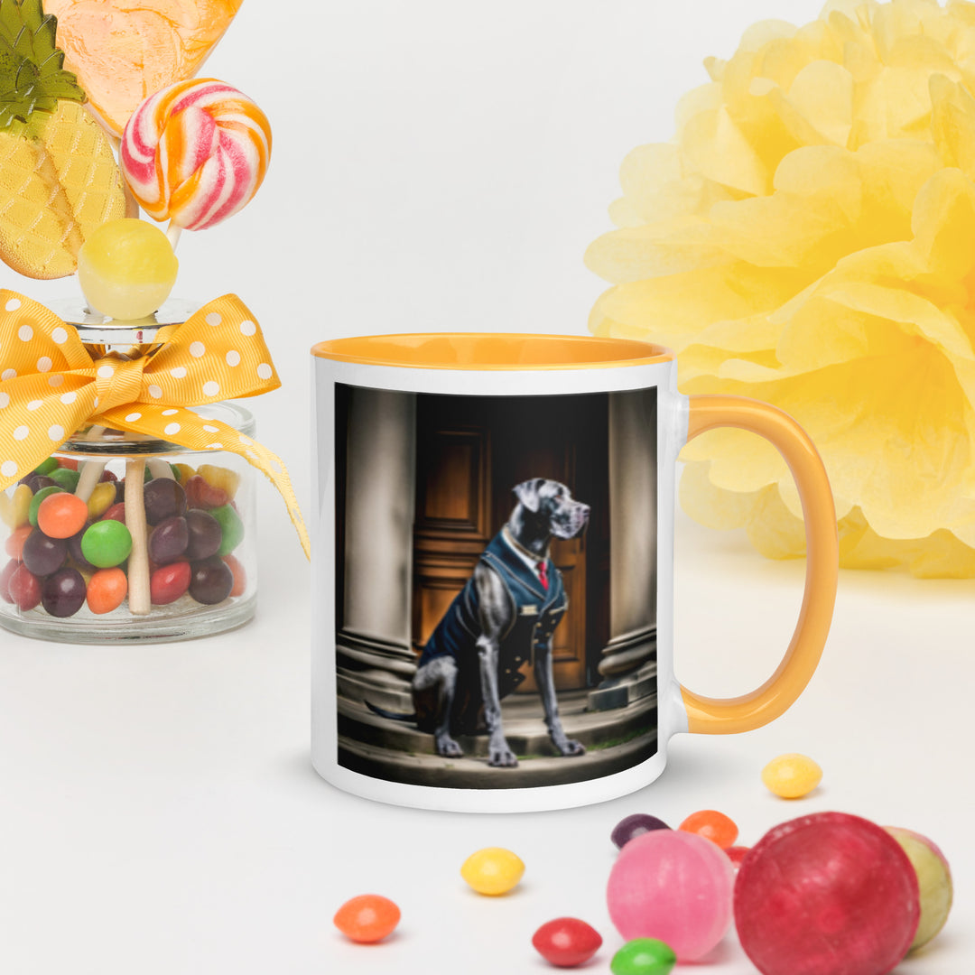 Great Dane- Mug with Color Inside v4