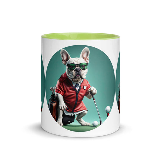 Mug with Color Inside-French Bulldog V4