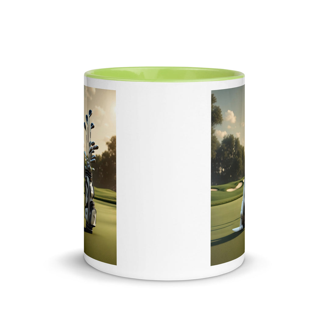 Mug with Color Inside-Labrador Retriever Golfer V5