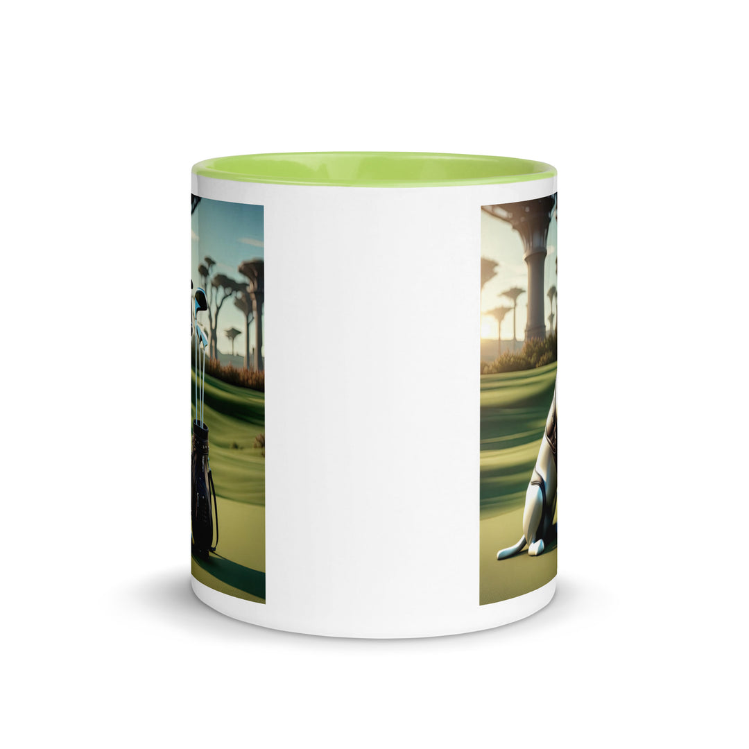 Mug with Color Inside-Labrador Retriever Golfer V11