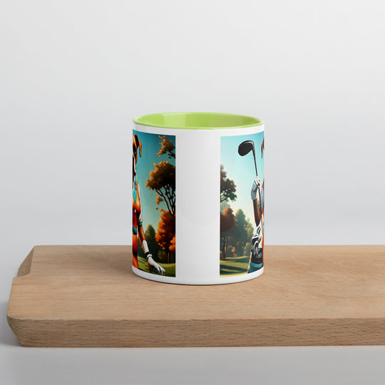 Boxer Golfer- Mug with Color Inside v4