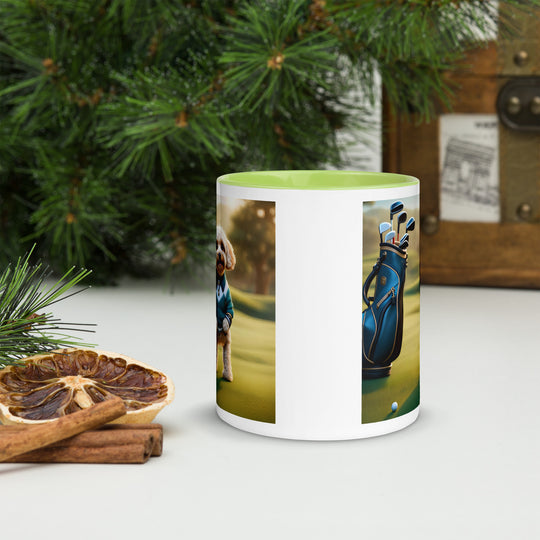 Cavapoo Golfer- Mug with Color Inside v3