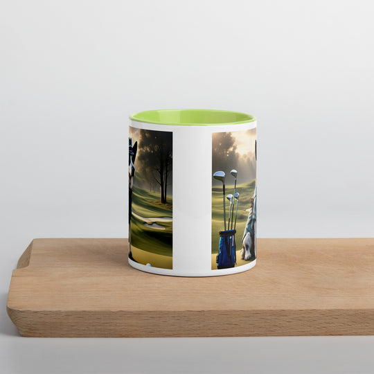 Texas Heeler Golfer- Mug with Color Inside v8