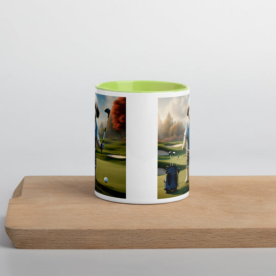 Pugapoo Golfer- Mug with Color Inside