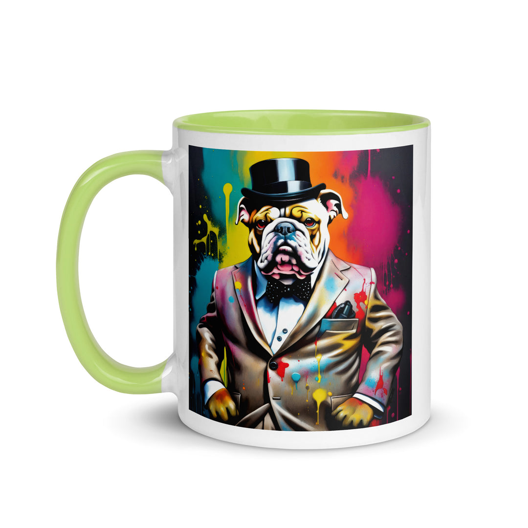 Bulldog- Mug with Color Inside v4