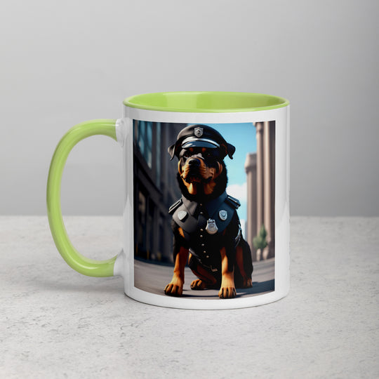 Rottweiler- Mug with Color Inside v3