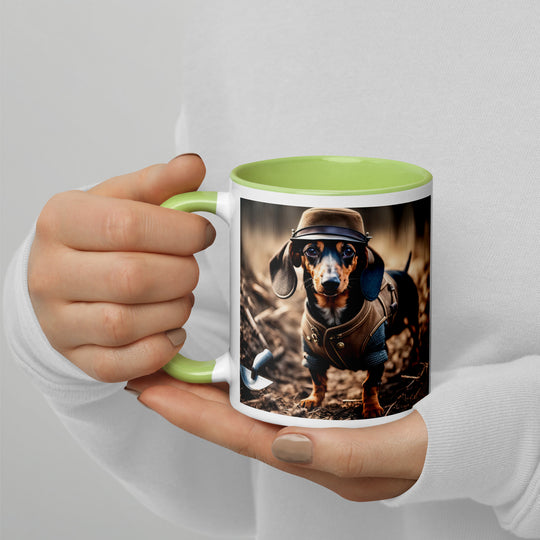 Dachshund- Mug with Color Inside