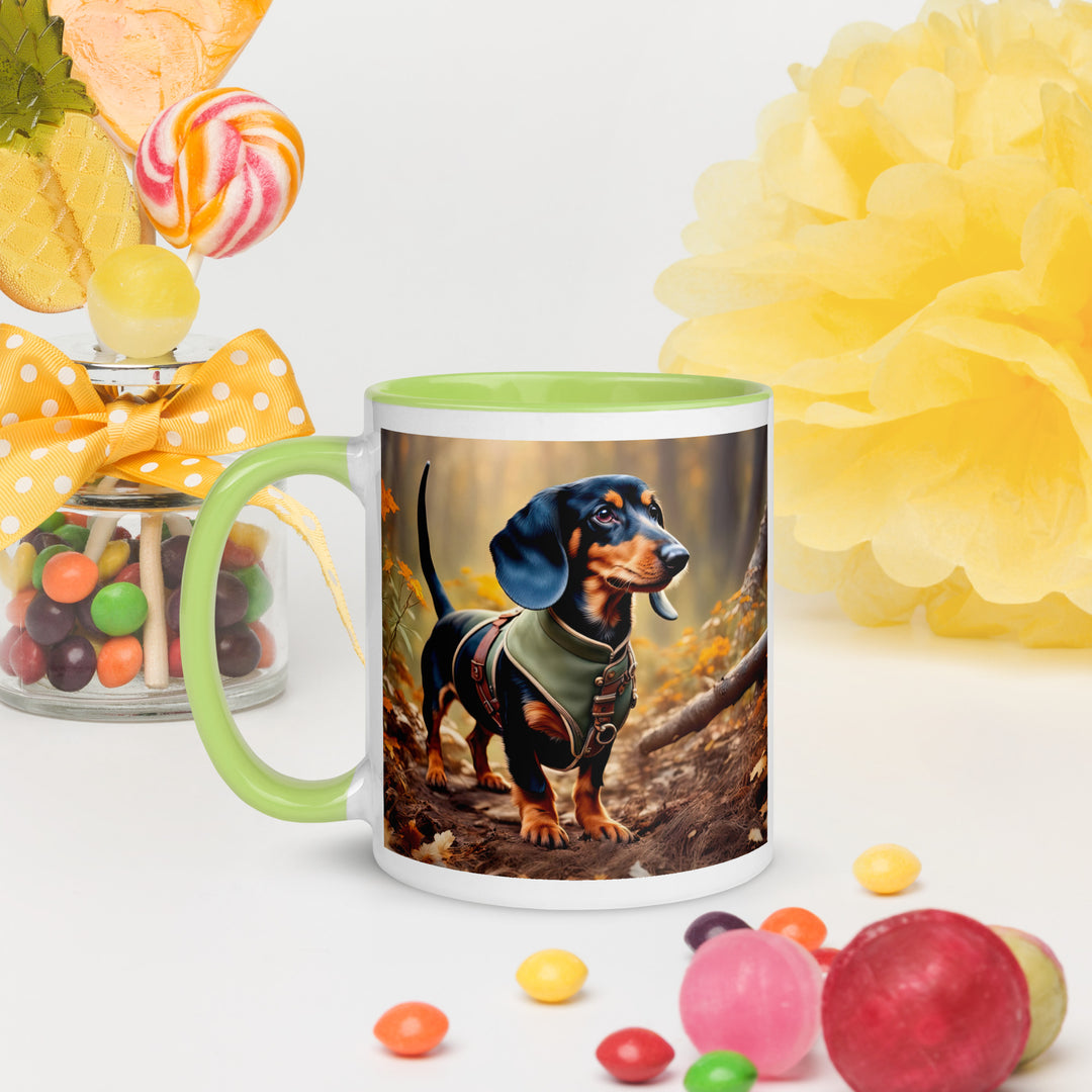 Dachshund- Mug with Color Inside v3