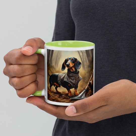 Dachshund- Mug with Color Inside v4