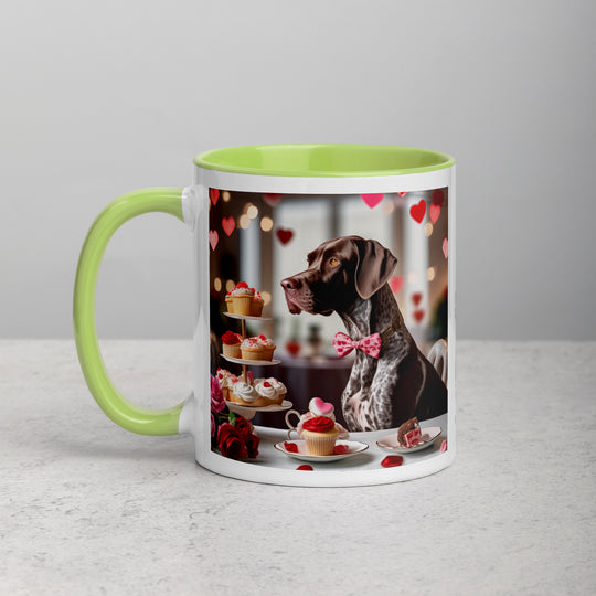 German Shorthaired Pointer Romantic- Mug with Color Inside