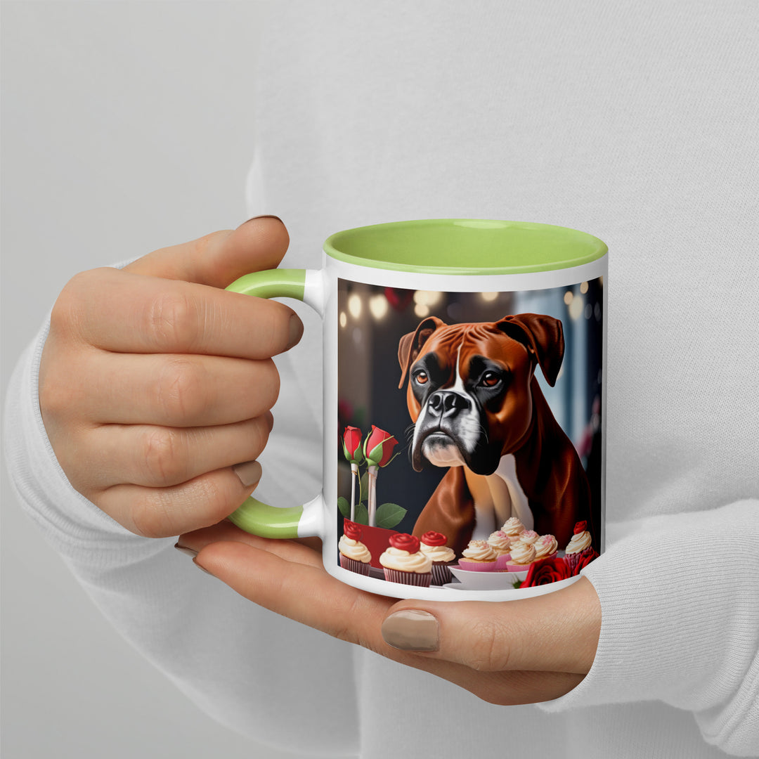 Boxer Romantic- Mug with Color Inside v3