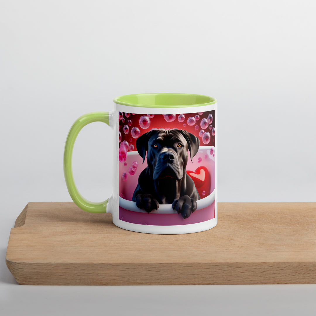 Cane Corso Romantic- Mug with Color Inside