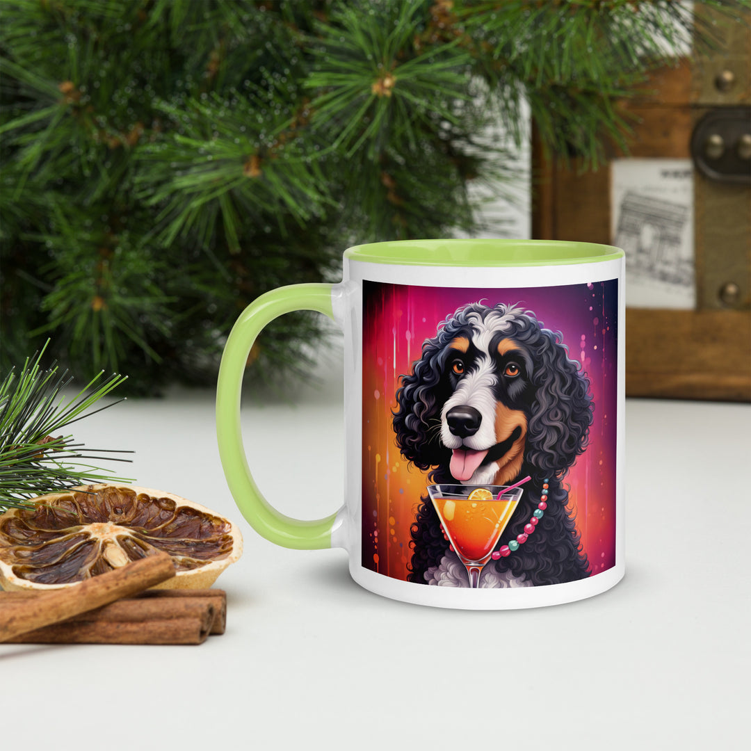 Bernedoodle General- Mug with Color Inside v6