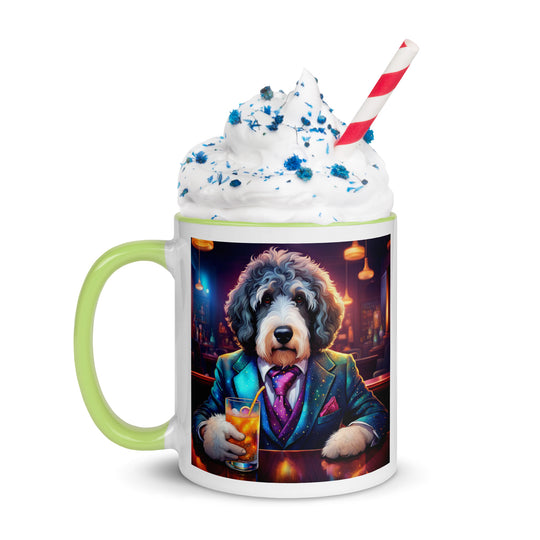 Bernedoodle General- Mug with Color Inside v8