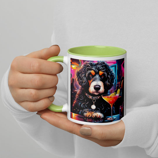 Bernedoodle General- Mug with Color Inside v16