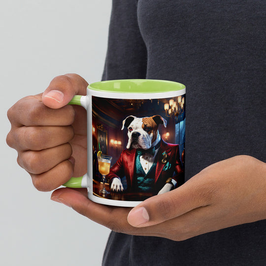 Catahoula Bulldog General- Mug with Color Inside v10