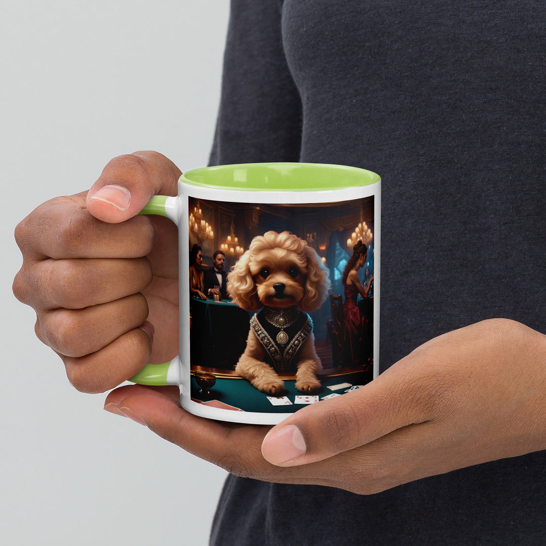 Cavapoo General- Mug with Color Inside v15