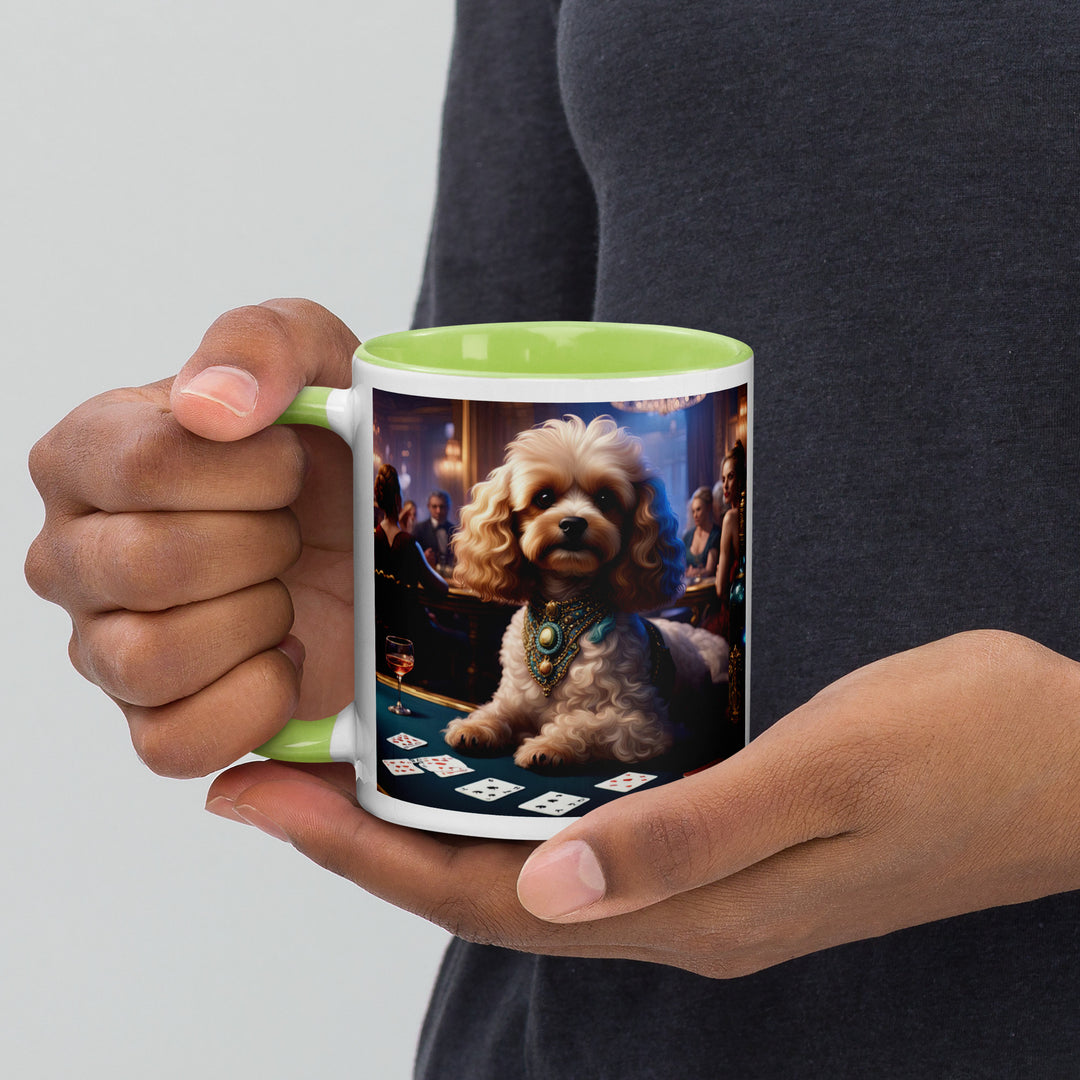 Cavapoo General- Mug with Color Inside v20