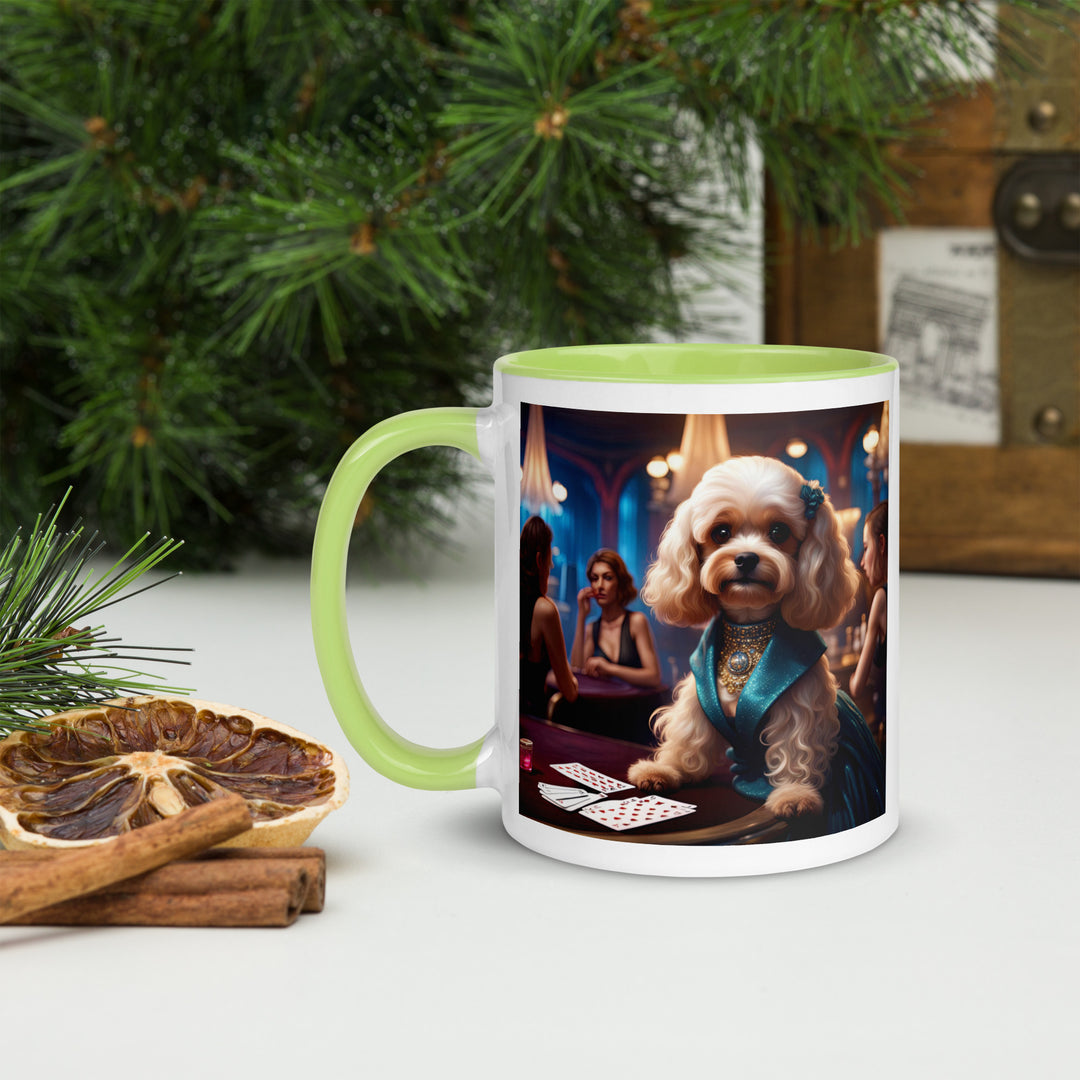 Cavapoo General- Mug with Color Inside v21