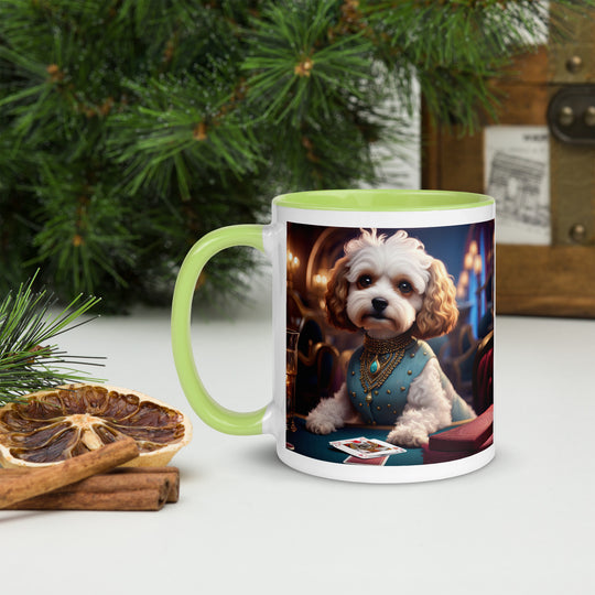 Cavapoo General- Mug with Color Inside v26