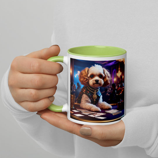 Cavapoo General- Mug with Color Inside v29